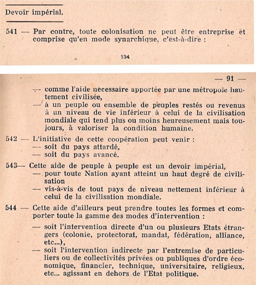 Pacte Synarchique et devoir impérial, annexe, p. 134&135