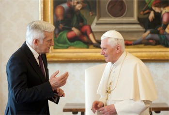Jerzy Buzek rencontre Benoît XVI