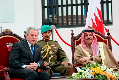 Bush&Roi de Bahreïn Hamad Ben Issa Al-Khalifa