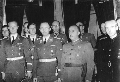 Heinrich Himmler et Franco - septembre 1940